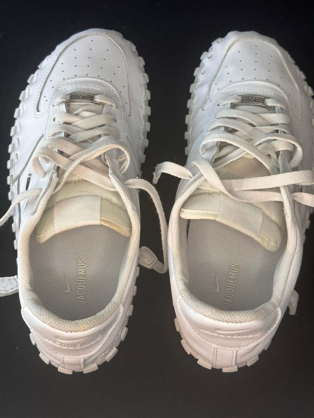 Nike x Jacquemus J Force 1 Low LX SP Triple White DR0424-100 - Picture 2 of 6